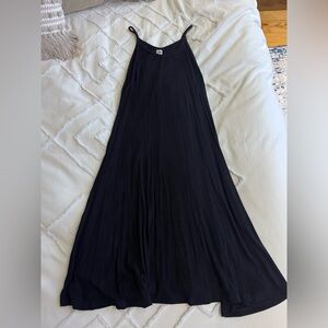 OLD NAVY cotton a line black dress